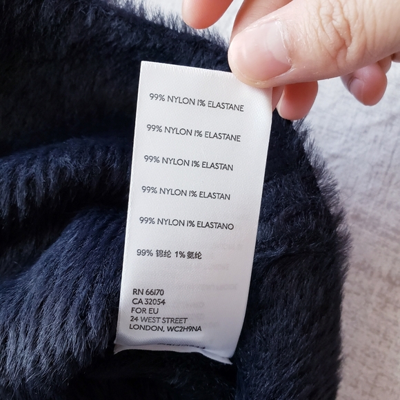 🆕️Free People Black Moonbeam Cropped Soft Boho-Chic Sweater SZ Medium - Picture 13 of 13